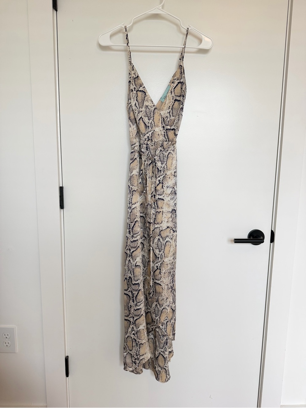 Vestique Snake-Print Midi Dress